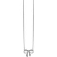 thumbnail image 2 of 14K White Gold Diamond Bow 18 Inch Necklace (18 X 16) Made In India pm3765-010-wa, 2 of 5
