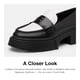 thumbnail image 4 of Zapatos Coach Leah con plataforma para mujer, color negro/blanco óptico 11, 4 of 5