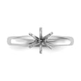 thumbnail image 4 of Solid Platinum 1/2ct. Heavy-Weight Comfort Fit 6-Prong Ring Band with CZ Cubic Zirconia Size 6, 4 of 8