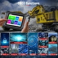 thumbnail image 2 of FCAR F804 24V Diesel OBD Scanner Construction Machinery Diagnostic Scan Tool Heavy Duty Truck Scanner Full System DPF Regen for Caterpillar Volvo Komatsu John Deere Kubota HD OBD OBD2 2in1 Code Reader, 2 of 10
