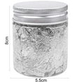 thumbnail image 6 of Farfi Gold Foils Flakes Sequins 5g Decorative Gold Foil DIY Nail Relief Art Painting Rose Foil Scraps Decorative DIY Nail Art Paiting Decorating (Silver 1 Bottle), 6 of 7