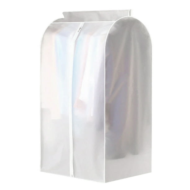 Housse de protection pour vêtements de vêtement Sac de rangement pour  vêtement suspendu Sac de rangement suspendu étanche à la poussière  translucide pour garde-robe avec fermeture à glissière complète 