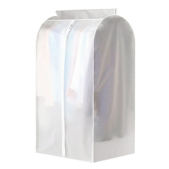 Garment Clothes Cover Protector Hanging Garment Storage Bag Translucent Dustproof Waterproof Hanging Storage Bag for Wardrobe with Full Zipper