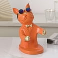 thumbnail image 2 of DOLITY French Figurine Rack Table Decor Resin Crafts Bottle Holder for Living orange, 2 of 9