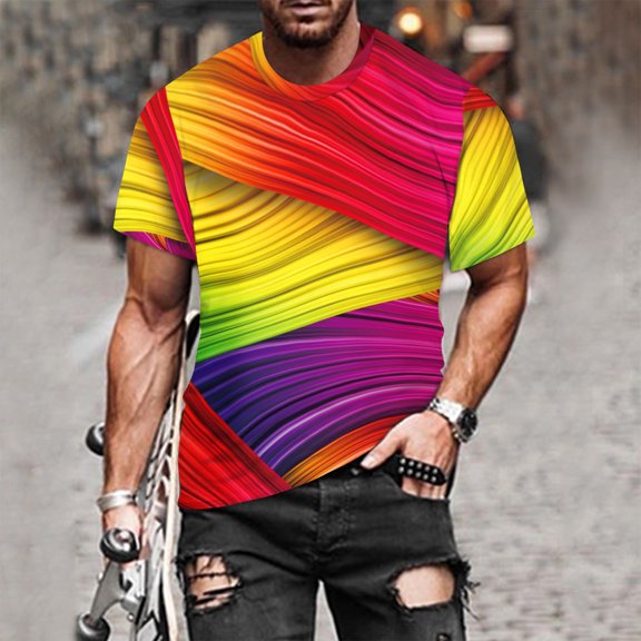 EQWLJWE Unisex 3D T-Shirts for Men Women Graphic Tees Casual Short Sleeve Top Shirts