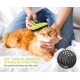 thumbnail image 4 of Cepillo autolimpiante para perros y gatos, cepillo para pelo de perros y gatos, eliminación de pelo con un solo clic, elimina eficazmente hasta el 95 % del pelo suelto y la caspa, para el aseo de perr, 4 of 5