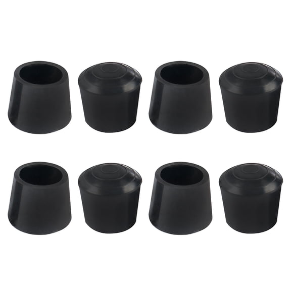 Unique Bargains 8 Pcs Chair Leg Tips Caps 0.79" Rubber Furniture Table Feet Cover Floor Protector