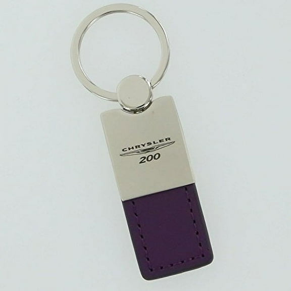 Chrysler 200 Keychain & Keyring - Duo Premium Purple Leather