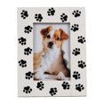 thumbnail image 6 of Rectangle Picture Frames for Tabletop Display - Modern Paw-Print Decorative Photo Frame for Console, Mantel, and Shelf - Wood and Glass Pictures for Study and Office Desk - 9", Black & White, 6 of 10