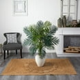 thumbnail image 5 of 54" Golden Cane Palm Artificial Tree in White Oval Planter in Green/White, 5 of 5