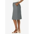 thumbnail image 3 of Jessica London Women's Plus Size Stretch Cotton Chino Skirt, 3 of 5