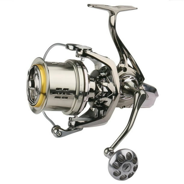 Leadingstar Cc8000/Cc10000/Cc12000 Fishing Reel Long Shot Stainless Steel Screw-In Seawater-Proof Spinning Reel Fishing Accessories Silver Cc8000