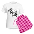 thumbnail image 5 of CafePress - His Better Half Women's Light Pajamas - Women's Short Sleeve Print T-Shirt and Pants Light Cotton Pajama Set, 5 of 7