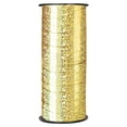 thumbnail image 1 of KAKOWELY Rollo de cinta rizada plateada de 100 yardas, ideal para fiestas, festivales, floristería, manualidades y envoltura de regalos (dorado), 1 of 4
