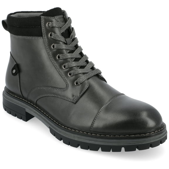 Vance Mens Fegan Cap Toe Lace-up Ankle Boot