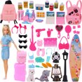 thumbnail image 1 of 55 Accesorios para muñecas Barbie Zapatos Maleta Mochila Muebles para casa de muñecas Electrodomésticos, 1 of 5