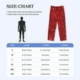 thumbnail image 4 of Picia Red Glitter Mens Soft Woven Cotton Elastic Waistband Sleep Pajama Pant Lounge Sleep Pant With Pockets And Drawstring-X-Large, 4 of 9