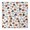 Classic Elements Halloween, variant on Classic Halloween Pattern Square Fitted Tablecloth with Elastic Edge,Square Table Cover,Washable Elastic Table Cover for Home Kitchen Party Decor 34"x34"