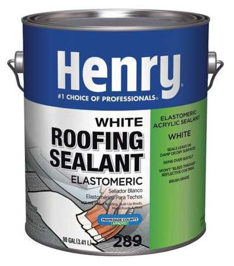 Henry 289 White Roofing Sealant Acrylic White 1 Gl Case of 4 Walmart