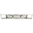thumbnail image 4 of Grille For 93-97 Nissan Pickup Chrome Shell w/ Gray Insert Plastic, 4 of 5