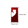 thumbnail image 3 of Couverture de Transmission Automatique en Fibre de Carbone Rouge Type B pour Toyota pour Camry 2007-2011, 3 of 4