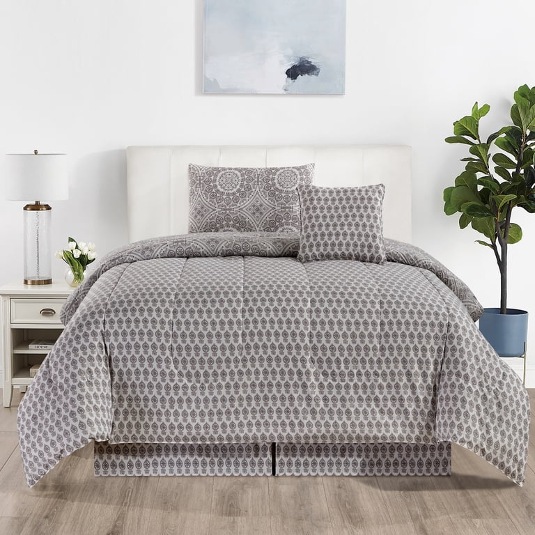 Lux Decor Collection 4-Piece Down Alternative Comforter Set photo 4