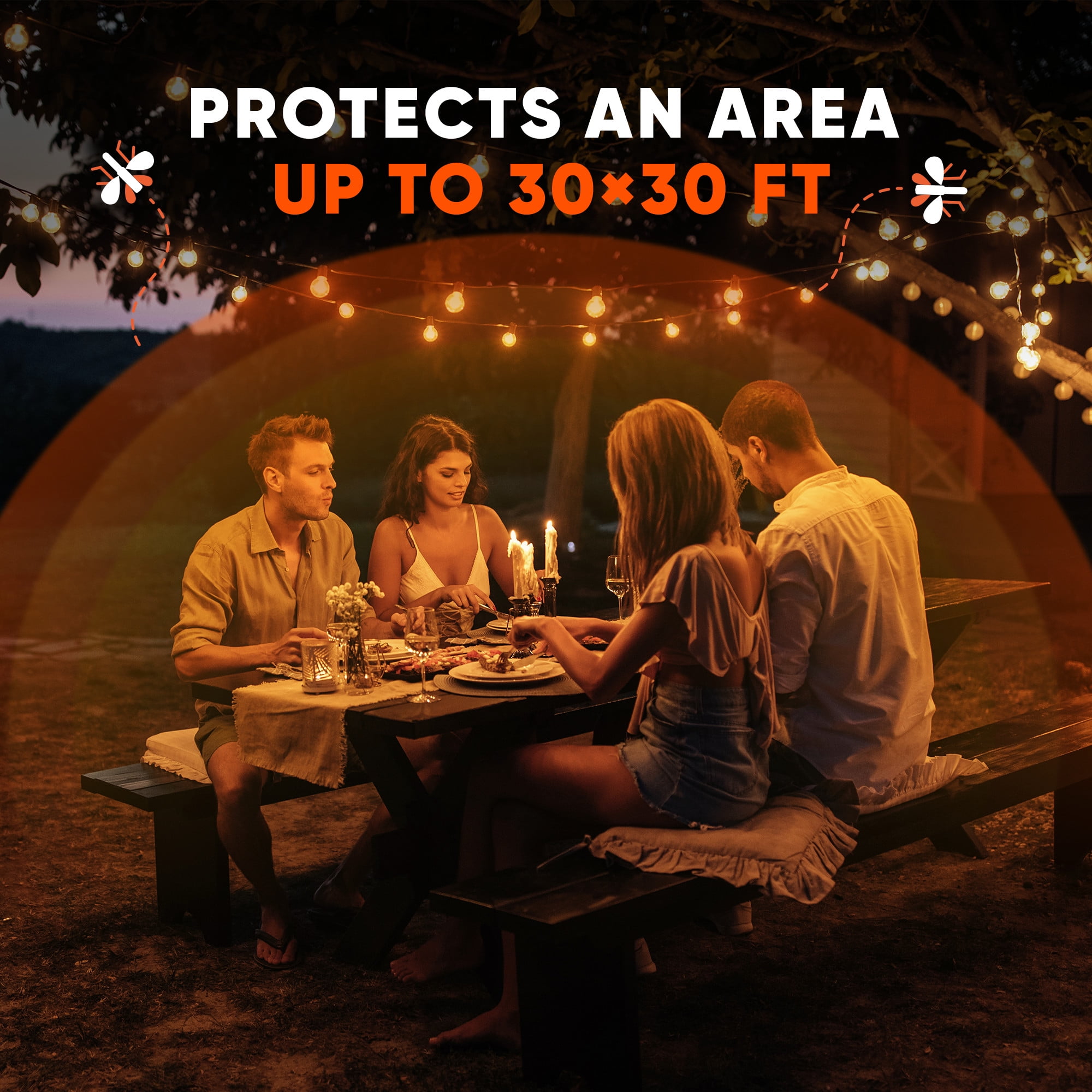 (4 pack) OFF! Outdoor Mosquito Fogger, Campsite Insecticide with up to 6 Hours of Protection, 12 oz