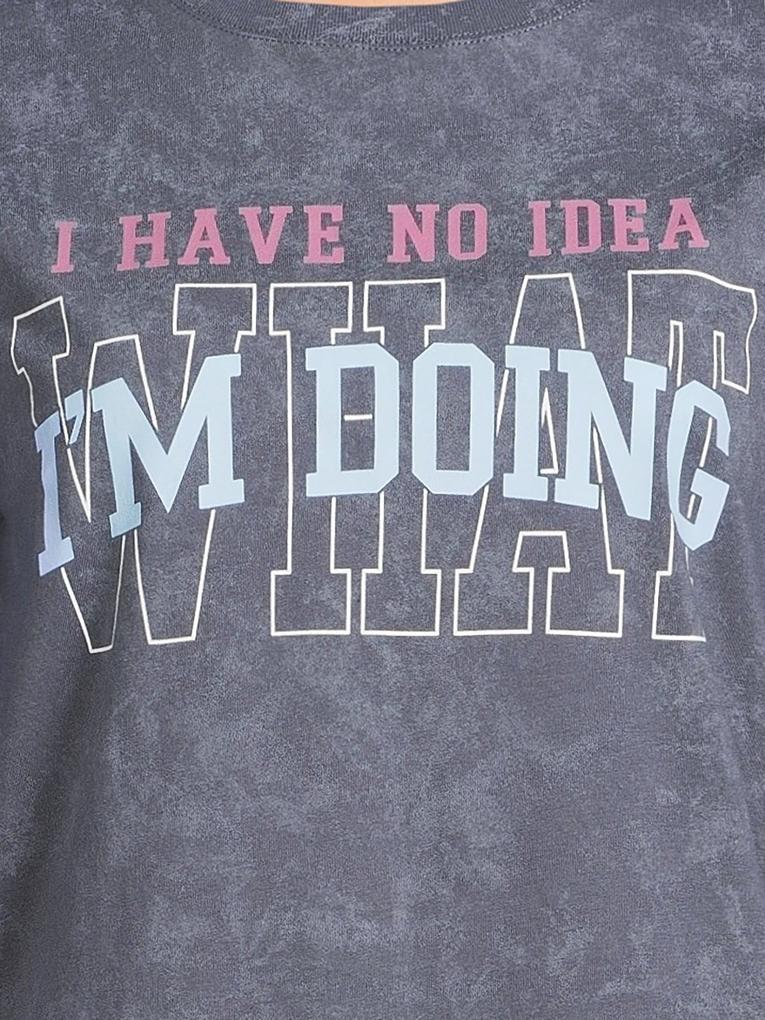 Juniors No Idea What I’m Doing Graphic Print T-Shirt, Sizes XS-XXXL