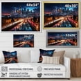 thumbnail image 4 of Designart "Vibrant Cityscape in Scenic Colors" Cityscapes Floater Framed Canvas Wall Art, 4 of 7
