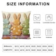 thumbnail image 5 of Nawypu  Happy Easter Pillow Covers, Rabbits Throw Pillowcases for Home Sofa Couch Decoration, 5 of 5