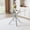 Silver, variant on Alvantor Dining Table with Electroplated Metal Legs, Square Tempered Glass Top for Home Bar Kitchen Island, Clear, 37.8in