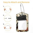 thumbnail image 2 of Woodpecker Square PU Leather Luggage Tags - 2 Pack with Privacy Cover and Stainless Steel Ring - Suitable for Travel, Backpack, Handbag - Suitcase Tags, Travel Tag, 2 of 7
