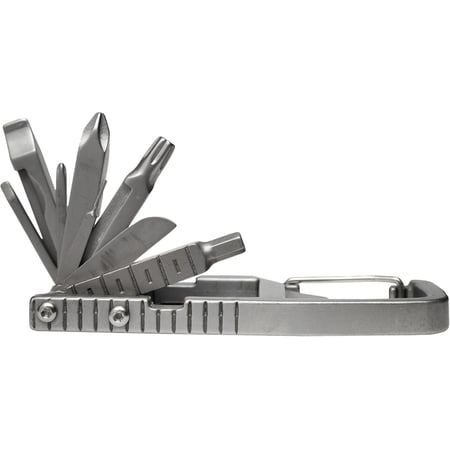 12 in 1 Multi Tool Carabiner Folding Tool Kit Keychain Multitool Screwdrivers Bottle Opener Phone Holder for Camping Hiking Everyday Use