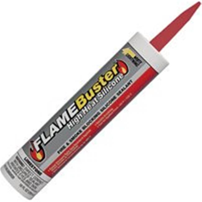White Lightning 6185250 Silicone Fire Block Caulk, Red