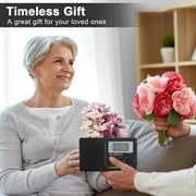 Portable Digital Radio, TSV Full Band AM/FM/SW Battery Operated Pocket Radio for Elders