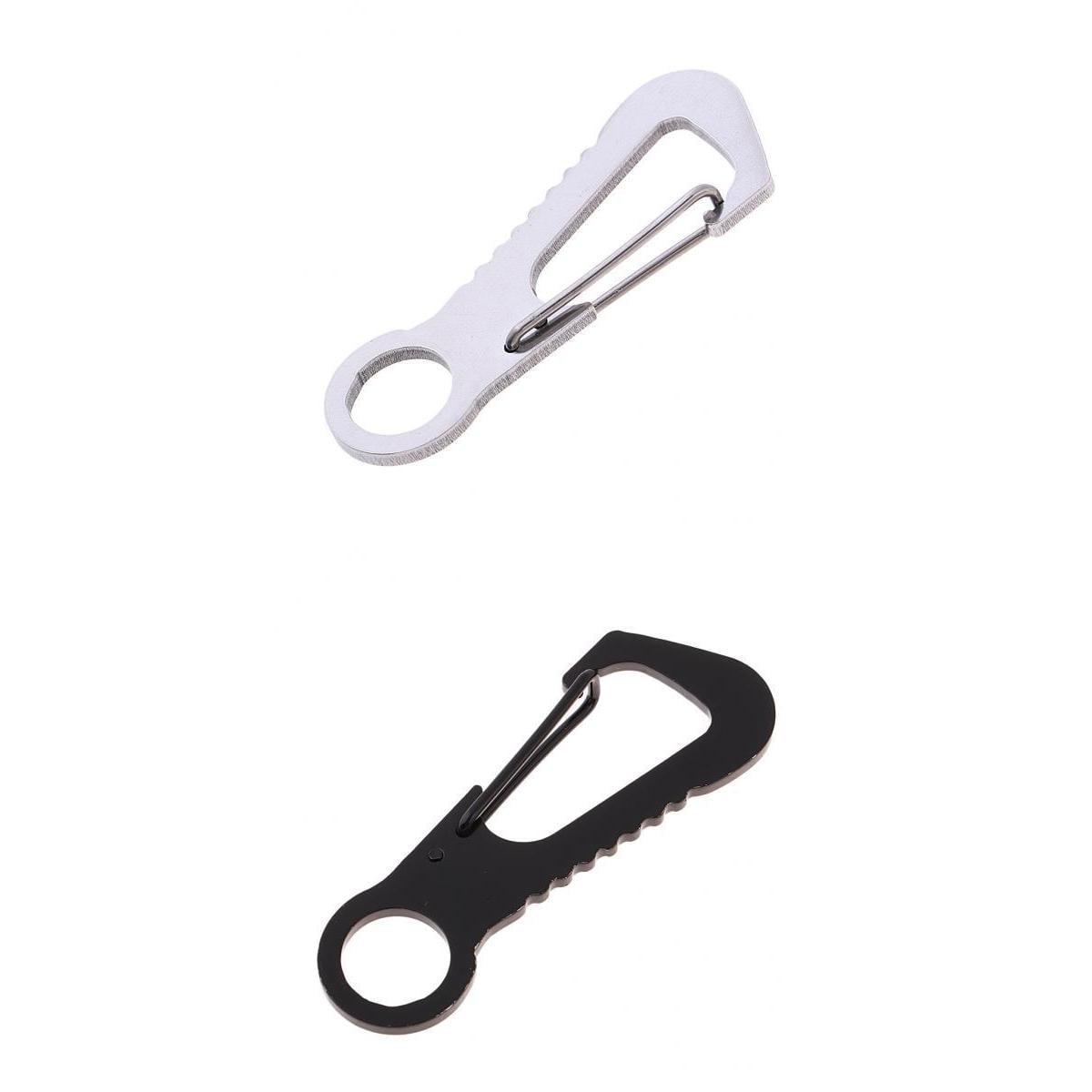 Quick Draw Key Ring Pocket Belt Clip Bottle Opener Waist Hook Hanging Buckle 