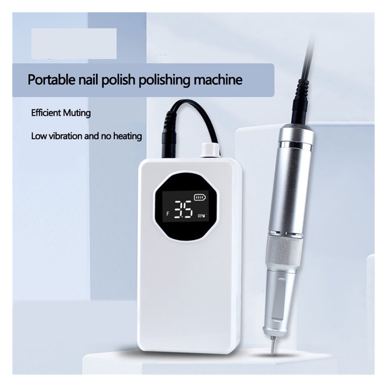 35000RPM Professional Electric Nail Sander For Manicure Pedicure Rechargeable Cordless Power Nail Drill Machine For Gel Remover