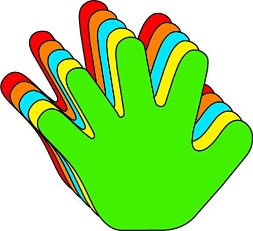 Hand Assort. Color Cut-Outs: 3', 31/pkg