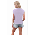 thumbnail image 2 of Camiseta Sin Mangas con Cuello en V Profundo para Mujer, Suéter Informal con Mangas , Camisetas Sin Mangas de Punto Acanalado de Verano, Color , Talla S, 2 of 6