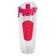 thumbnail image 1 of Botella de agua con infusor de frutas, agarre antideslizante, tapa abatible, botellas de agua con infusión para mujeres y hombres, botella de infusión de agua a prueba de fugas, color rojo r, 1 of 10