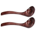 thumbnail image 4 of Soup Ladle, Wide Use Long Handle Simple Style Wooden Spoon Easy Cleaning  For Cooking 9cm Spoon Width, 4 of 8