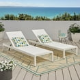 thumbnail image 2 of Cherie Outdoor Chaise Lounge, Set of 2, White, 2 of 13