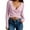 Pink, variant on Daznico Womens Tops,Womens Summer Tops, Women's Tie Wrap Top Long Sleeve Deep V Neck Crop Shirt Slim Fit Dance Bolero Fairy Yoga Workout Blouse,Womens T Shirts,Womens Shirts