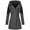 Grey, variant on EGNMCR Womens Plaid Shacket Jacket, Long Sleeve Button Down Fleece Hooded Jackets, Warm Coat Women Warm Slim Jacket Thick Parka Overcoat Winter Outwear Hooded Zipper Coat Women Coat