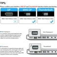 thumbnail image 4 of HUGFEGWE Mini DP to HDMI-Compatible Adapter Connector Converter 4K 2K 1080P for Surface Laptop TV Monitor Projector (Color : 2 pcs DP HDMI 4K Black) CJB91-87136, 4 of 7
