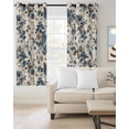 thumbnail image 2 of Blue Spring Floral Blackout Curtains 63 Inches Long for Bedroom, Vintage Botanical Farmhouse Thermal Insulated Room Darkening Black Out Window Curtain Panels Grommet Drapes for Living Room, 2 of 8
