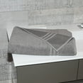 thumbnail image 4 of Linum Home Textiles Drap de Bain Denzi 100 % Coton Turc, 1 Pce, Gris Foncé, 4 of 4