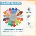 thumbnail image 3 of Uxcell 10g/0.35oz Polvo de Mica Cosmético, 600 Mallas, Pigmentos Naturales para Resina, Tinte para Velas y Brillo Labial, Gris Claro, 3 of 6