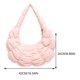 thumbnail image 5 of 8109 Bolso Mano Con Hombro en Forma Media Y Algodón PU Plisado Moderno Y Versátil (rosa), 5 of 9
