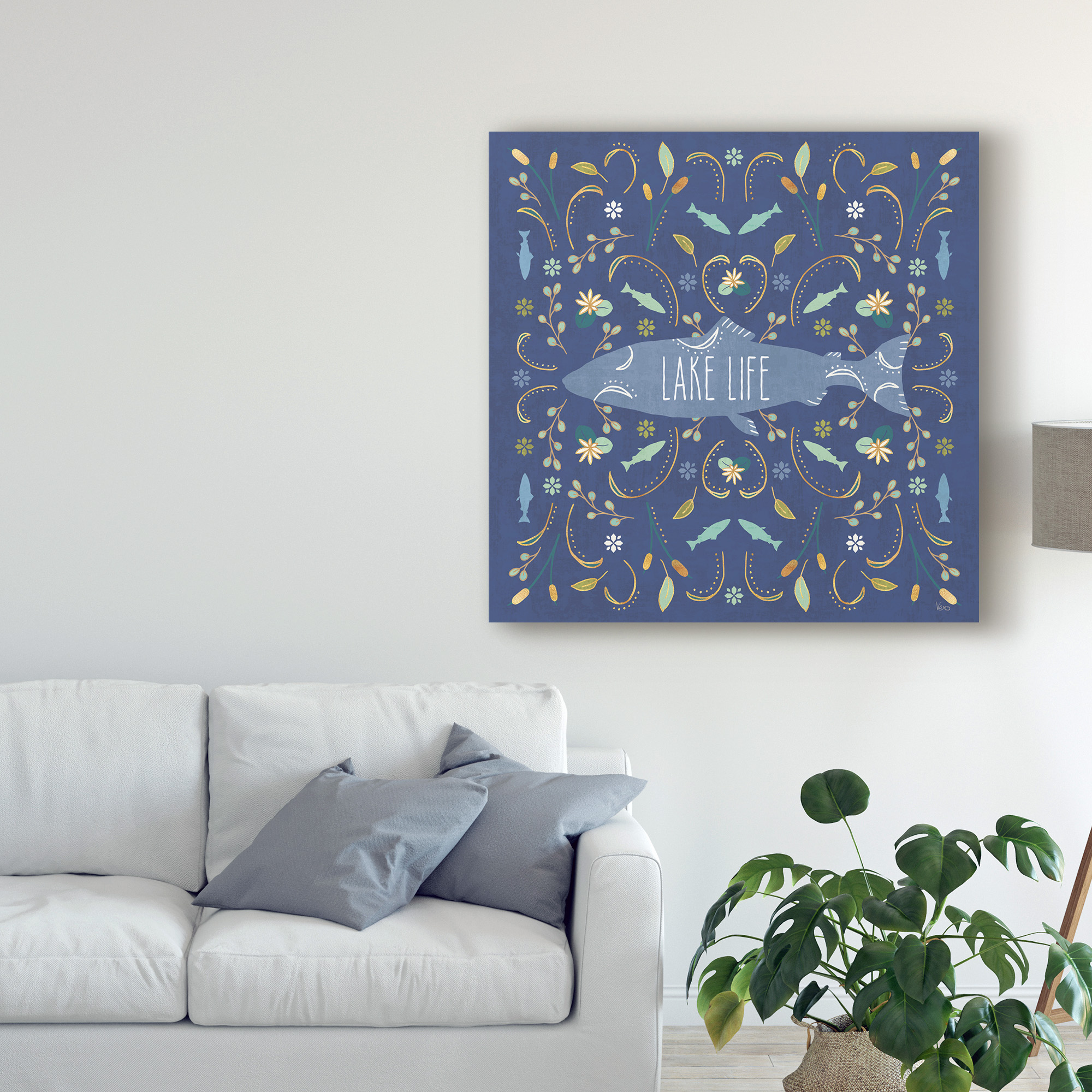 Trademark Fine Art 'Otomi Lake V Dark' Canvas Art by Veronique Charron